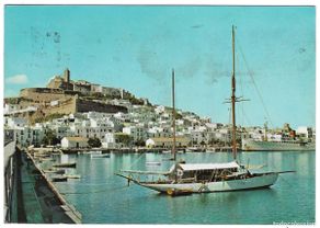 Postkarten: Postal Ibiza. Vista de la Ciudad. 7-islasb9